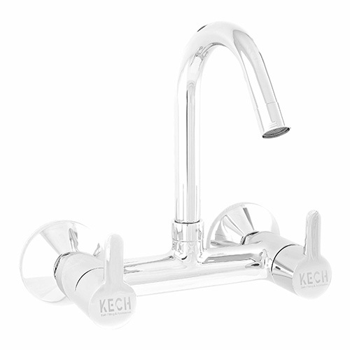 Kitchen Sink Mixer Tap With Swivel Spout - Color: Silver