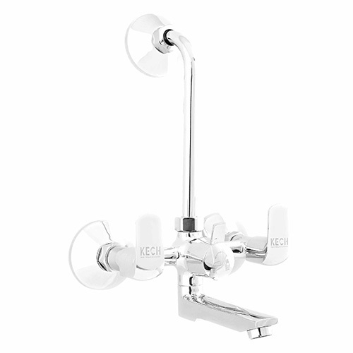 Kech 3-In-1 Wall Mixer For Bathrooms - Color: Silver