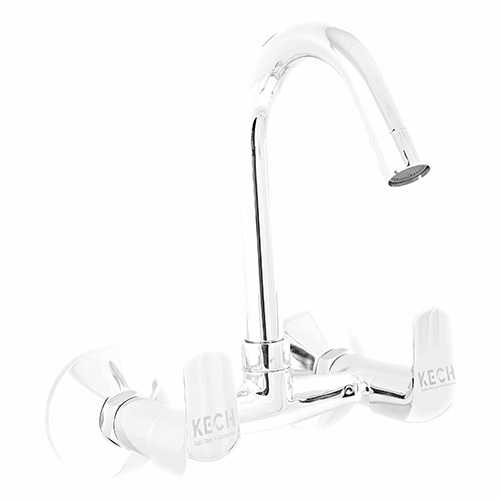 Rotatable Spout Sink Mixer - Color: Silver
