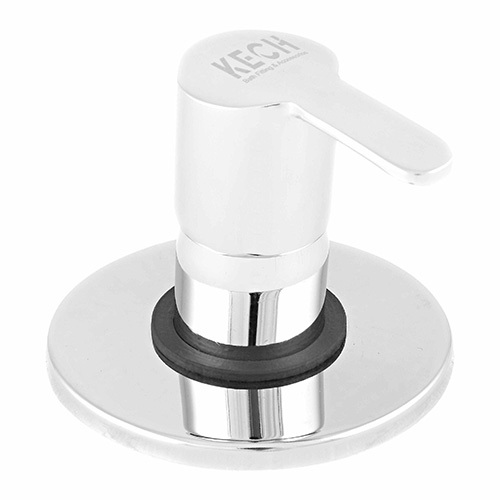 Kech Brass Concealed Stop Cock - Color: Silver