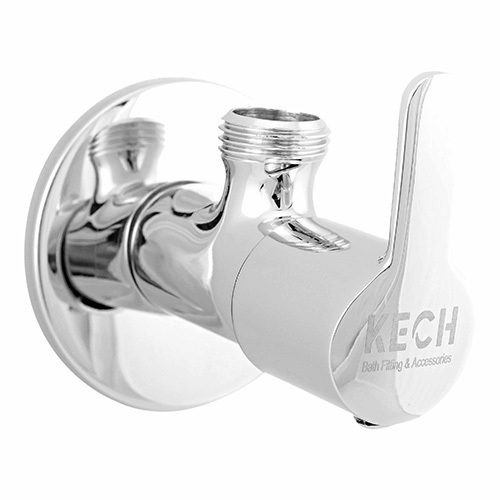 Stainless Steel Angular Stop Cock with flange