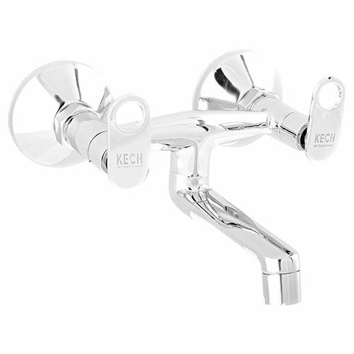 Sturdy Brass Build Platinum Non-Telephonic Wall Mixer - Color: Silver