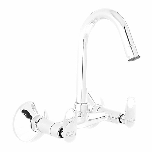 Enhanced Style And Durability With Swinging Spout Sink Mixer - Color: Silver