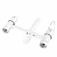 Plumbing Fixture Designed Wall Mixer Tap - Color: Silver