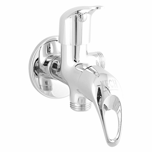 Rsm Brass Angle Valve Two Way - Color: Silver