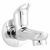 Long Body Faucet With Flange - Color: Silver