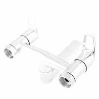 Wall-mounted Bath Wall Mixer Faucet - Color: Silver