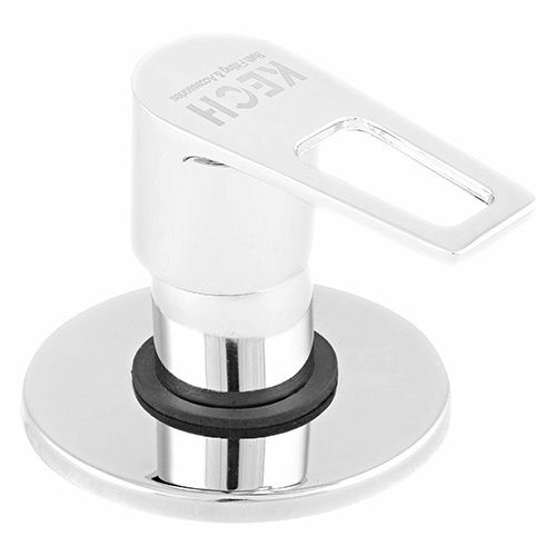 Glossy Finish Stop Cock Upper Part - Color: Silver