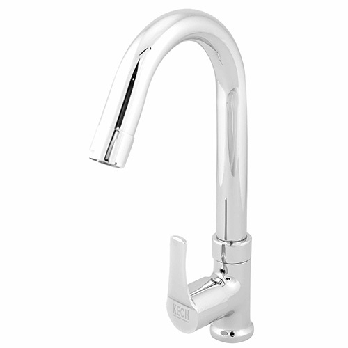 Stainless Steel Swan Neck Water Tap - Color: Silver