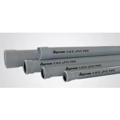 Grey Supreme Swr Upvc Pipe - Shape: Round