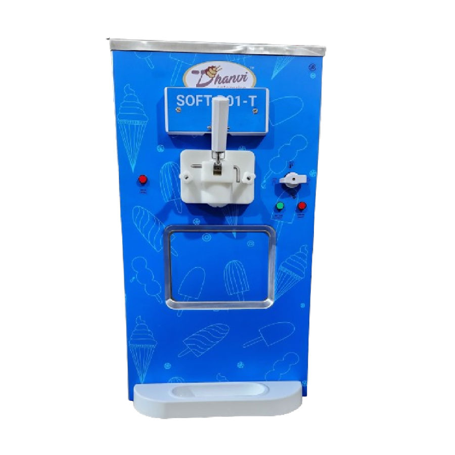 Soft Serve Gelato Ice Cream Machine Single flavour with airpump