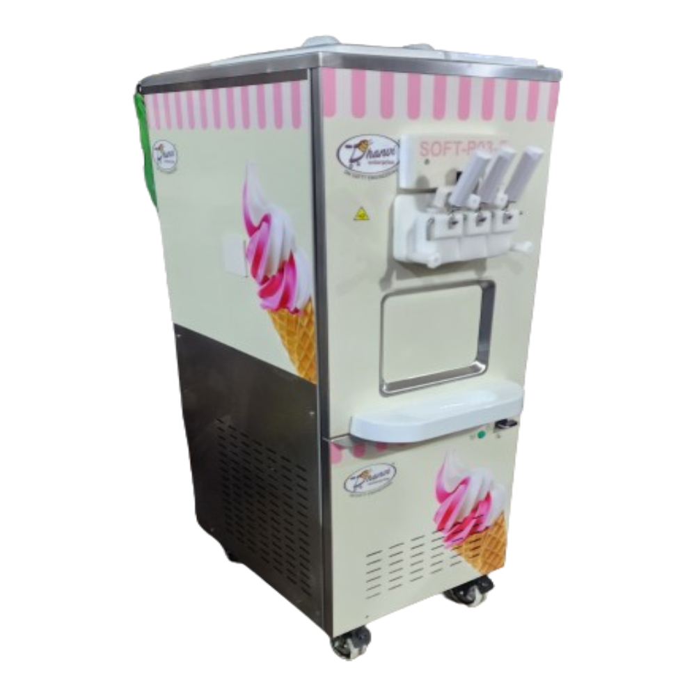 Softy Making Machine With airpump floor model 2+1 MIX