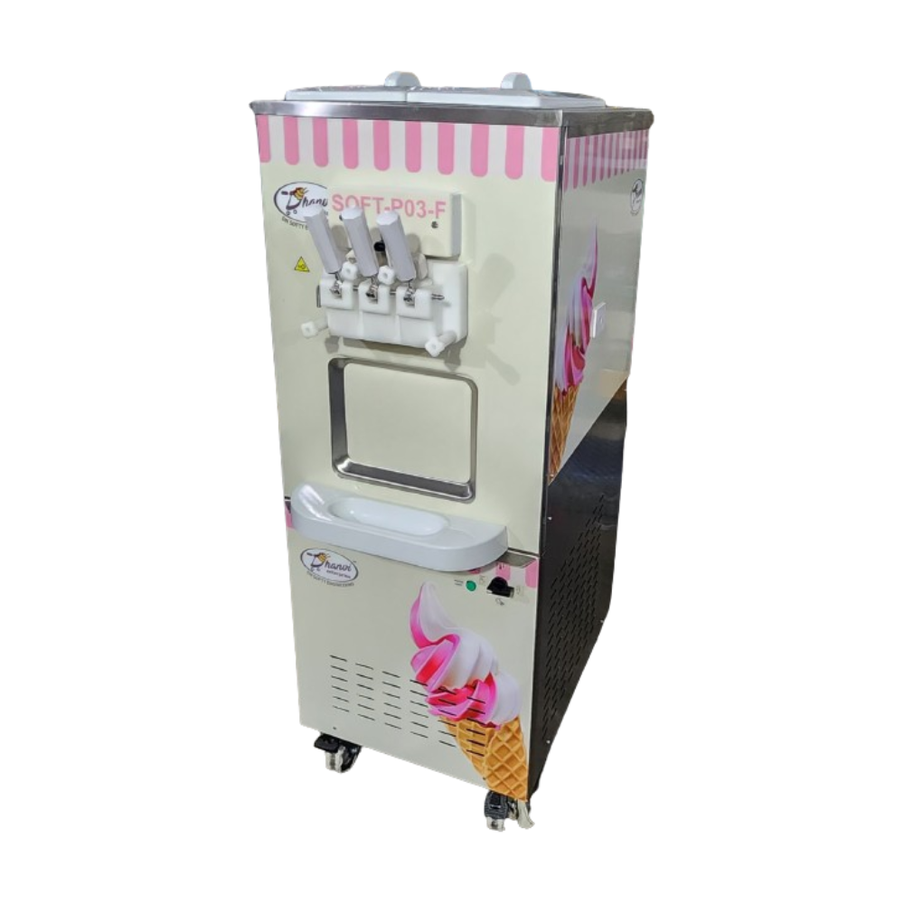 Softy Making Machine With airpump floor model 2+1 MIX
