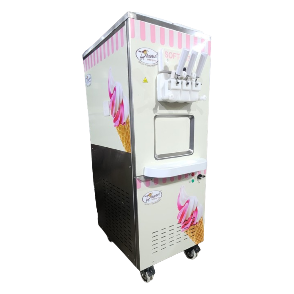 Softy Making Machine With airpump floor model 2+1 MIX