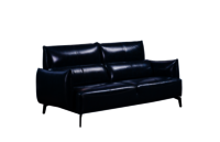 Hot Sale Luxury Living Room Lift Reclining Chair Sofa Reclinable Modern Sectional 3 Seats Genuine Leather Recliner Sofa Set - Color: Blue