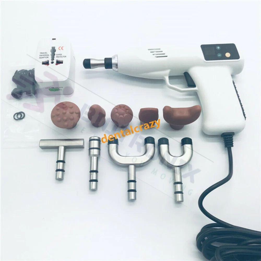 Impulse Gun Chiropractor Small Electronic Vibration High Pressure Massage Fascia Instrument 400N