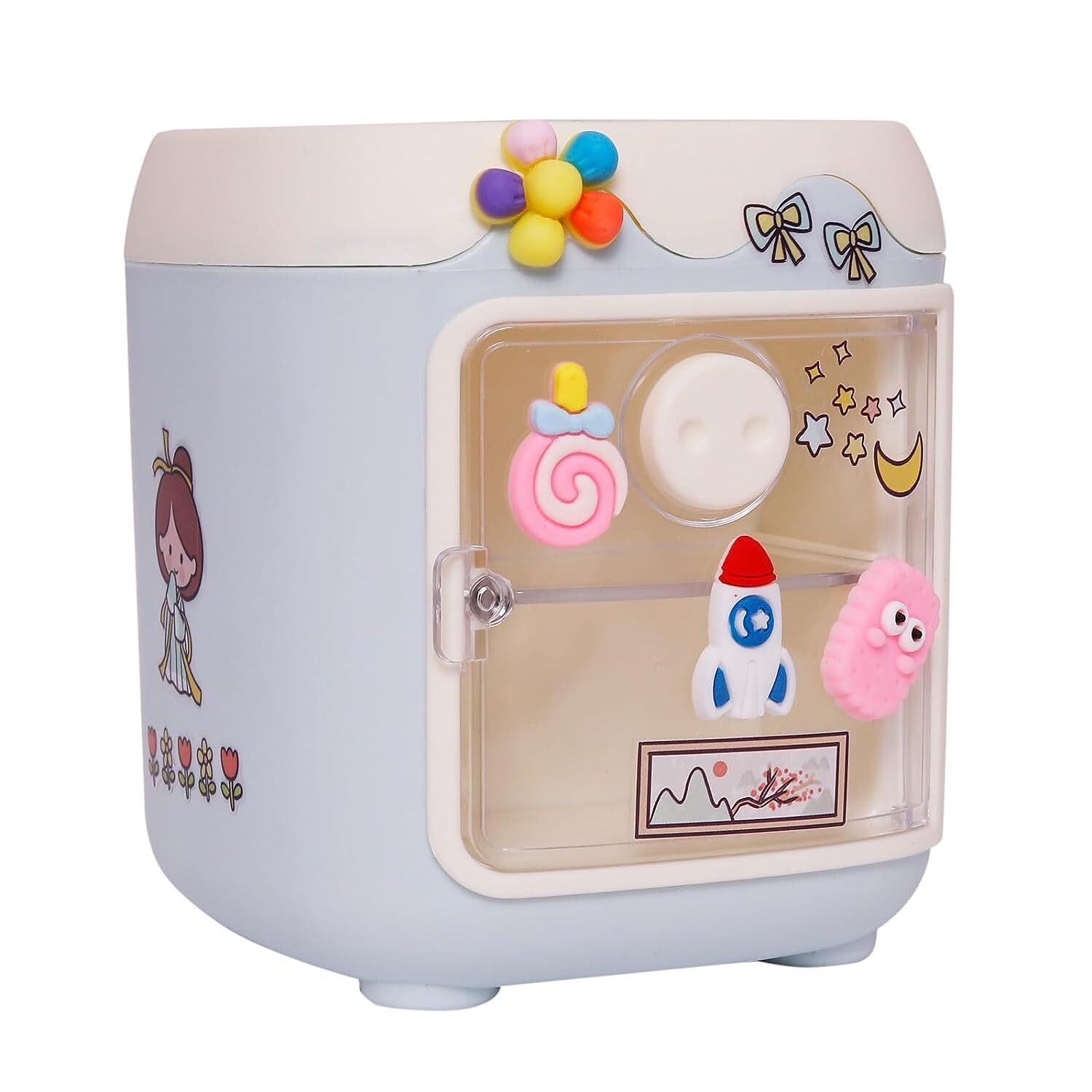 Pen Pencil Holder With Drawer For Kids