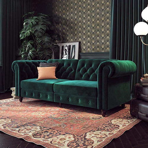 Designer Sofa - Color: Green