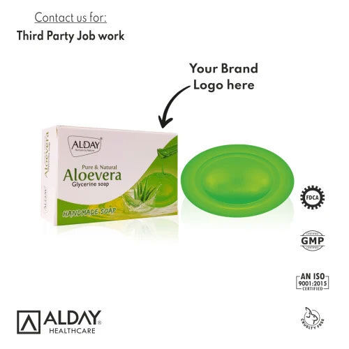 Aloevera Glycerine Soap Third Party Manufacturing 100gm