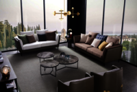 Modern Simple Reception Area Negotiation Table Reception Business Office Sofa Living Room Sofa Furniture Set - Assembly: No Assembly Required