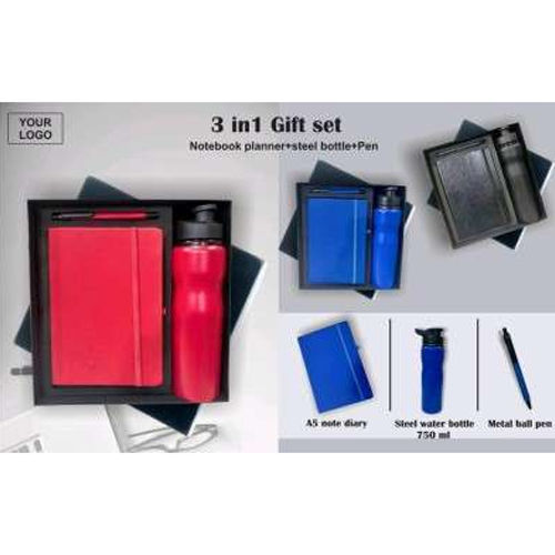 3 In 1 Customizable Gifting Set - Color: Multicolor