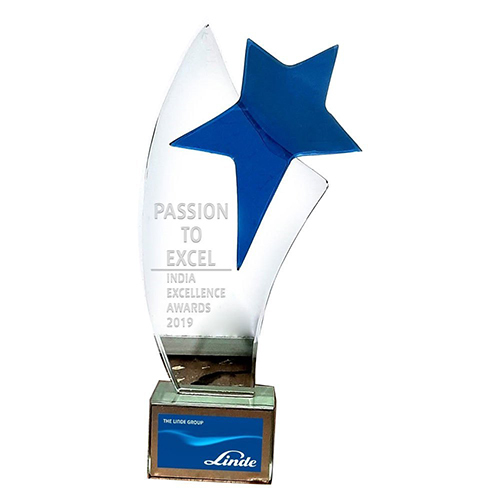 Printed Glass Trophy