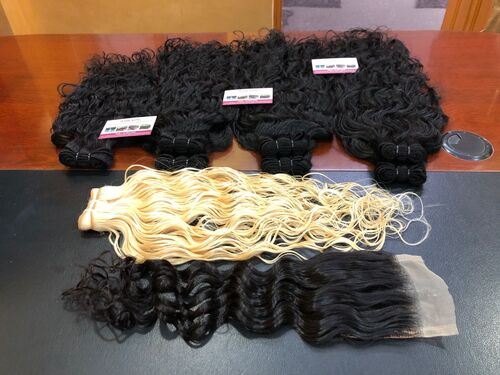 100% NATURAL  HUMAN HAIR EXTENSIONS RAW WEFT HAIR BUNDLES