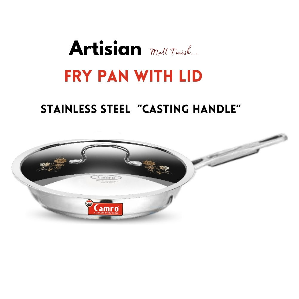 Triply Artisian Fry Pan with Lid 20 cm.