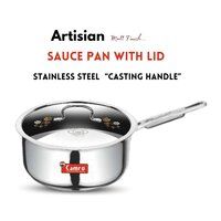 Triply Artisian Sauce Pan with Lid 14 cm.