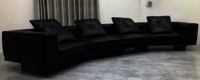 Ins popular Italian CONNERY sofa set U shape corner sofa set minimalist modern Italian Fabric leather sofa furniture set