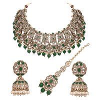 Floral Necklace| Floral Jewelry Set| Bridal reverse ad necklace| Kundan Floral Necklace |Pearl Choker |Designer Necklace