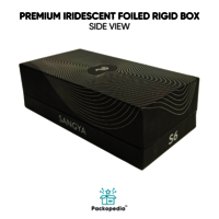 Customized Premium Iridescent Foiled Top Bottom Rigid Box