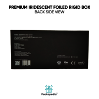 Customized Premium Iridescent Foiled Top Bottom Rigid Box