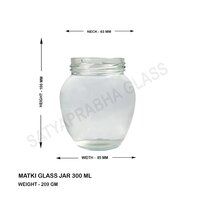 300 ML MATKI GLASS JAR