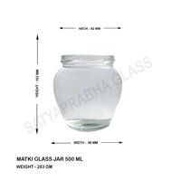 500 ML MATKI GLASS JAR