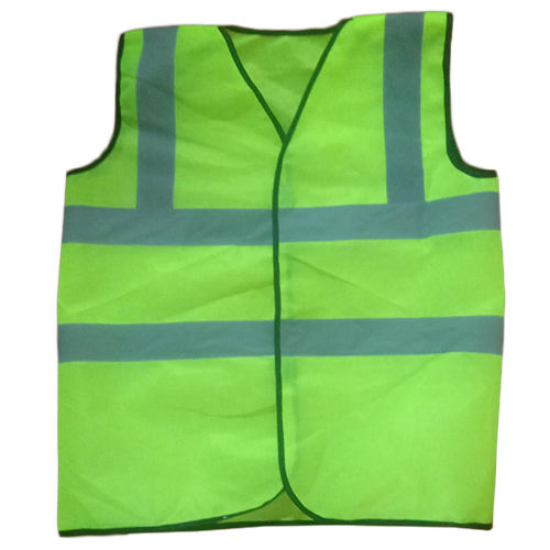 Green Safety Jacket - Color: As Per Availability