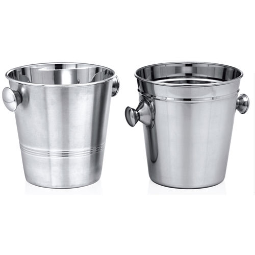 Wipl-Br 702 Bucket With Knob Or Ring - Color: Silver