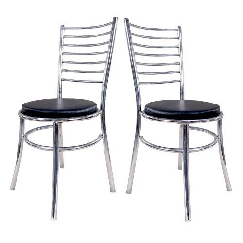 Steel Dining Chair - Color: Black