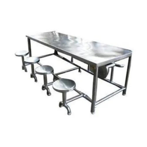 Stainless Steel Rectangular Dinning Table - Size: Standard