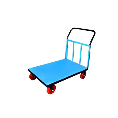 Stainless Steel Platform Trolley - Color: Blue