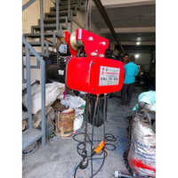 1 Ton Motorized Chain Hoist - Color: Red