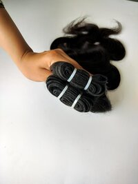 Raw Unprocessed Wavy Human Hair Weft Extensions Remi Hair