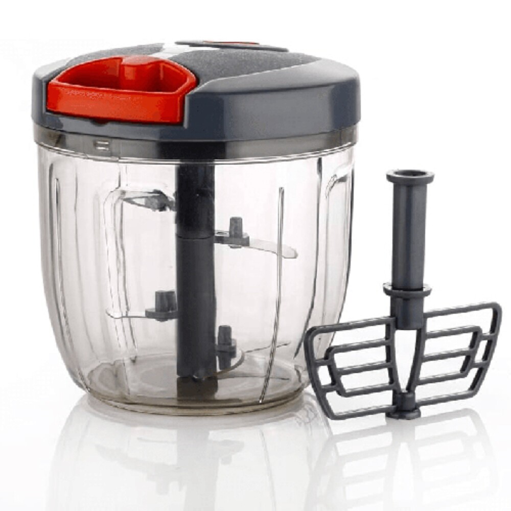 Manual Vegetable Chopper - Color: Black & Transparent
