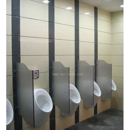 Designer Urinal Partition - Color: Gray