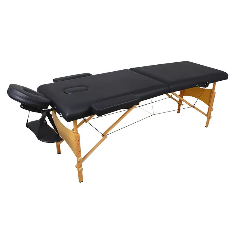 Wood Portable Massage Table Folding Massage Table 2 section, For Parlour