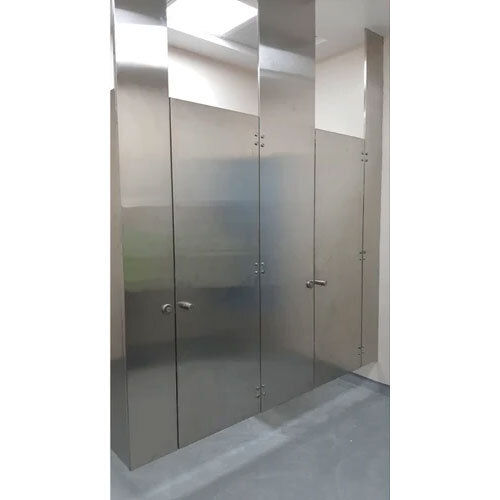 Stainless Steel Toilet Partition - Color: Silver