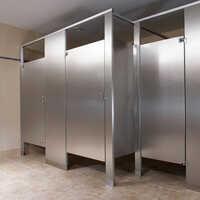 Stainless Steel Shower Cubicle - Color: Silver
