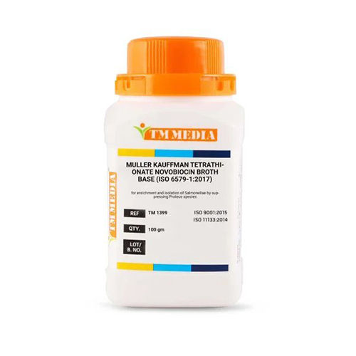 100 Gm Miller Kauffman Tetrathionate Novobiocin Broth Base - Physical Form: Powder