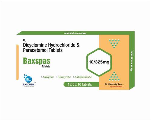 DICYCLOMINE HYDROCHORIDE PARACETAMOL TAB