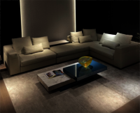 Modern Luxury L-shaped Leather Linear And Sectional Sofa Soft Comfortable Couch - Assembly: No Assembly Required